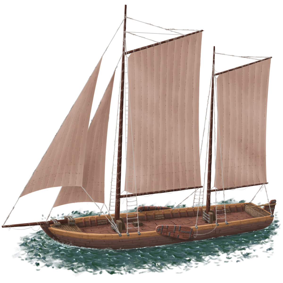 Official concept art of the planned Ketch